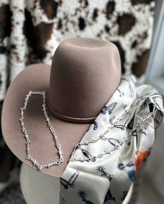 Barbed wire necklace