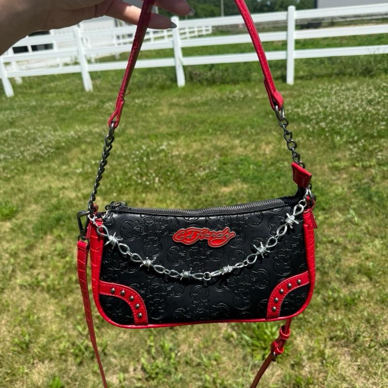 Barbed wire purse chain charm