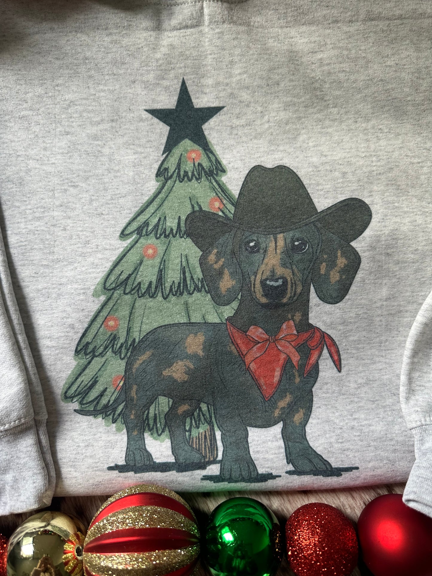 Christmas Wiener Dog