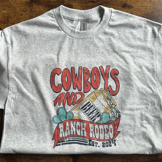 Cowboys, Beer, and Ranch Rodeo tee