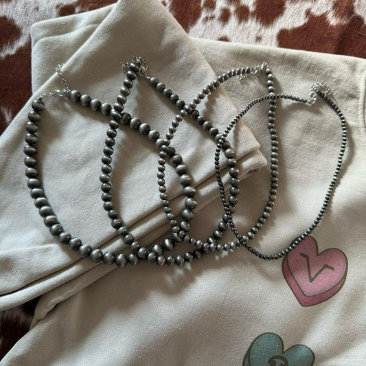 Faux pearl chocker necklace variety