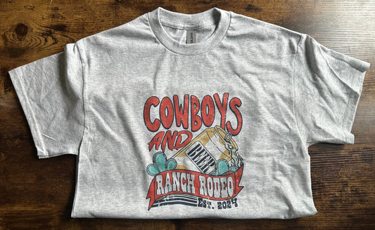 Cowboys, Beer & Ranch Rodeo Tee