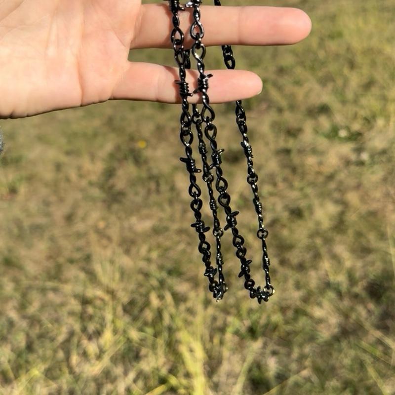 Black Barbed Wire Necklace